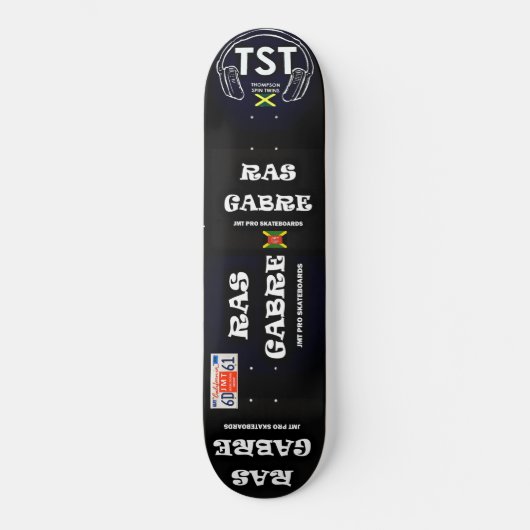 RAS GABRE BECKFORD JMT Skateboard (Voorkant)