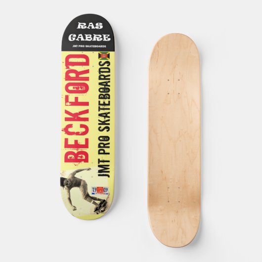 RAS GABRE BECKFORD JMT Skateboard (Voorkant)