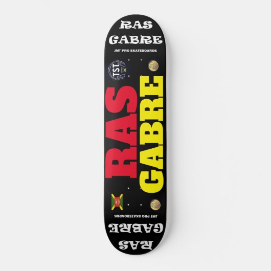 RAS GABRE BECKFORD JMT Skateboard (Voorkant)