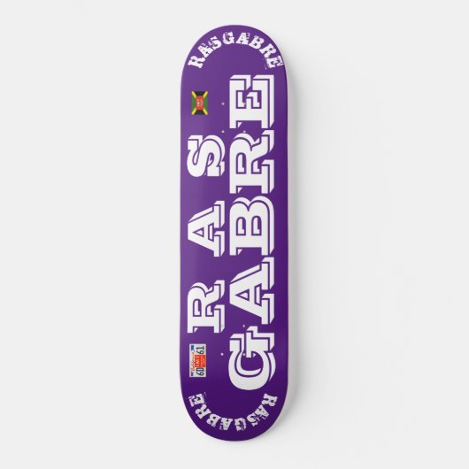 RAS GABRE BECKFORD KC JMT Skateboard (Voorkant)