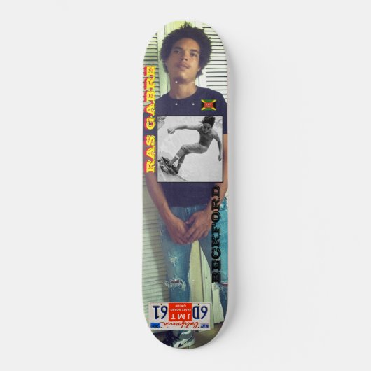 RAS GABRE BECKFORD Skateboard (Voorkant)