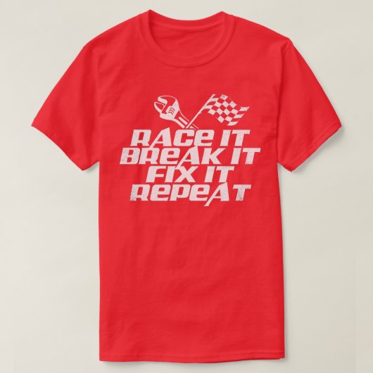 Ras het breekt het bevestigen het (2)  t-shirt (Design voorkant)