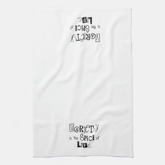 Ras is de Spice of Life Kitchen Hand Towel Theedoek (Verticaal)