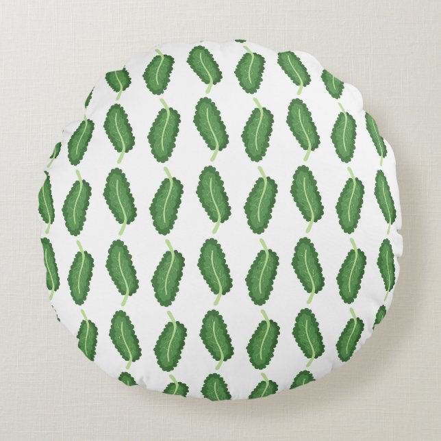 Ras-Kale Rond Kussen (Voorkant)