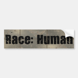 Ras: menselijk bumpersticker