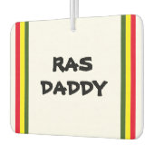 RAS OOM | Rode Gele Groene Strepen op WIT Luchtverfrisser (Links)
