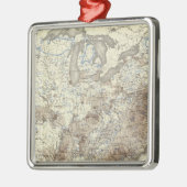 Ras Population Density 1870 Metalen Ornament (Links)