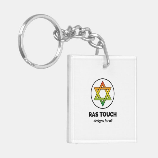 Ras Touch Star - Acryl Sleutelhanger (Voorkant Links)
