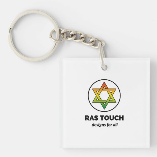 Ras Touch Star - Acryl Sleutelhanger (Voorkant)