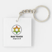 Ras Touch Star - Acryl Sleutelhanger (Achterkant)