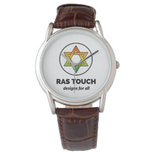 Ras Touch Star - Klassieke lederen riem uit bruin Horloge