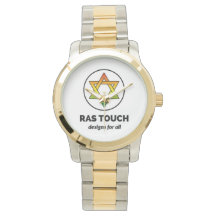 Ras Touch Star - Oversize Two-Tone Bracelet Watch