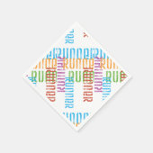 Ras uitschakelen - Colorful Runner Paper Napkins Servetten (Hoek)