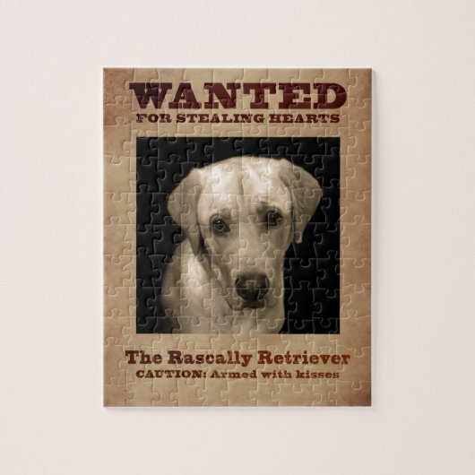 Rasally Retriever, ook bekend onder de naam Yellow Legpuzzel (Verticaal)