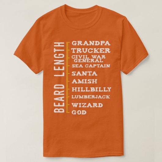 Rasbaard Mannen Dikte T-shirt (Design voorkant)