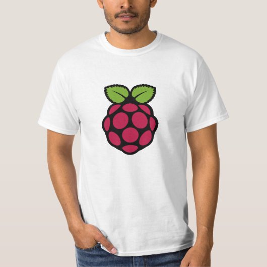 Rasberry Pi / Raspbian Linux T-Shirt (Voorkant)