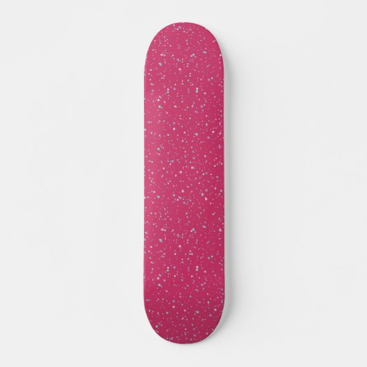 Rasbesroze gespikkelde pasteelverf Stippen Persoonlijk Skateboard (Voorkant)