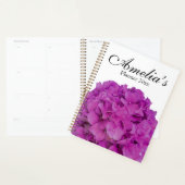 Rasbesroze hydrangeas roze magenta bloemen planner (Display)