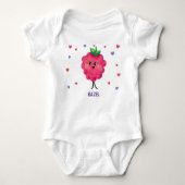 Rasbessen Cartoon Berry First Birthday Romper (Voorkant)