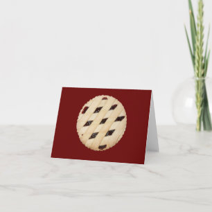 Rasbessen Pie/Tart Notecard Kaart