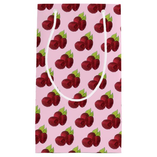 Rasbessen rode frambozen fruitvrucht klein cadeauzakje (Voorkant)