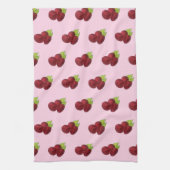 Rasbessen rode frambozen fruitvrucht theedoek (Verticaal)