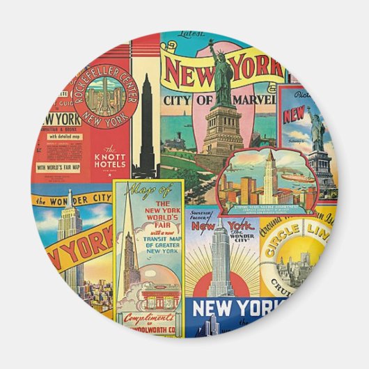 Rascacielos de New York Magneet (Voorkant)