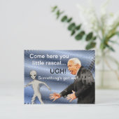 Rascal Alien Briefkaart (Staand voorkant)