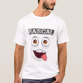 Rascal Bold Typografie T-shirt-speelse houding Te T-shirt