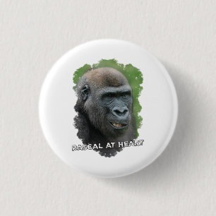 Rascal op het hart ronde button 3,2 cm