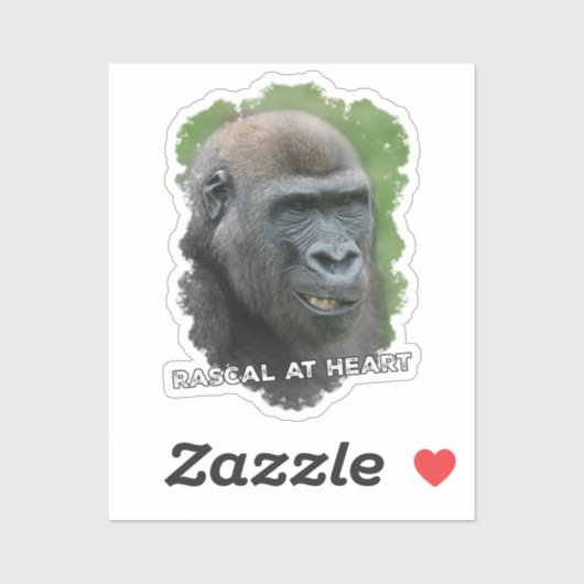 Rascal op het hart sticker (Vel)