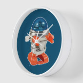 Rascal Robot Illustration Clock (Hoek)