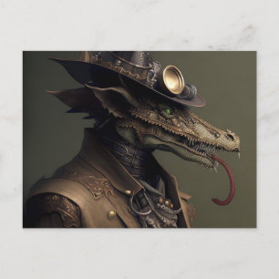 Rascal Steampunk Dragon Briefkaart