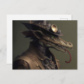 Rascal Steampunk Dragon Briefkaart (Voorkant / Achterkant)