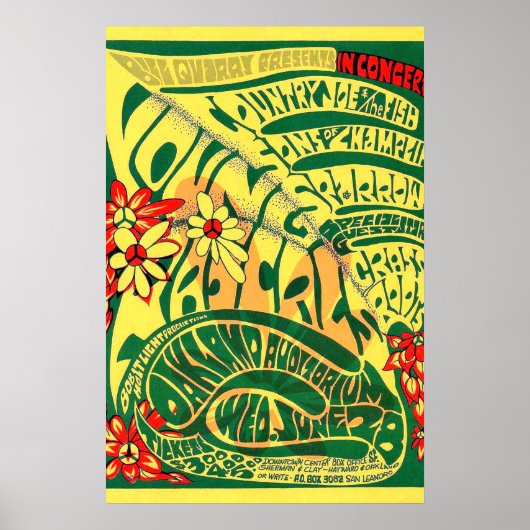 Rascals 1970 Rock Concert Poster (Voorkant)