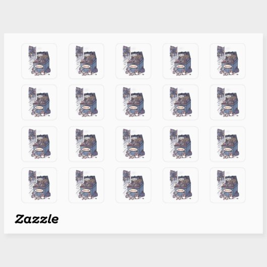 Rascals  vierkante sticker (Vel)