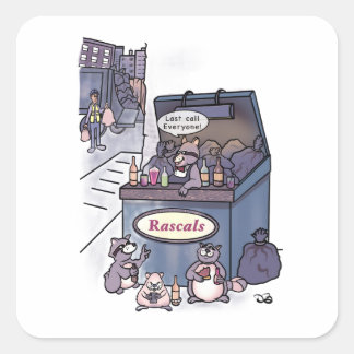 Rascals  vierkante sticker