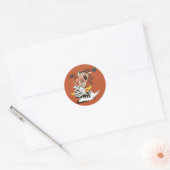Rasend rijden met TAZ™ Ronde Sticker (Envelop)