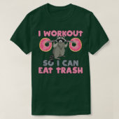 rash Eating Racoon Funny Gym T-shirt (Design voorkant)