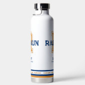 Rashaun-naam betekent sportmonogram waterfles (Rechts)