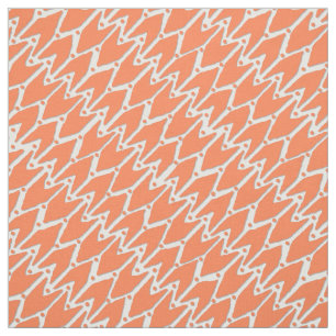 Rashmi ikat white tangerine stof