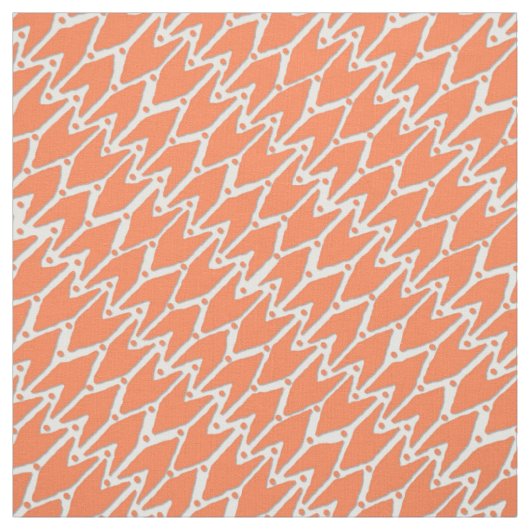 Rashmi ikat white tangerine stof (Swatch)