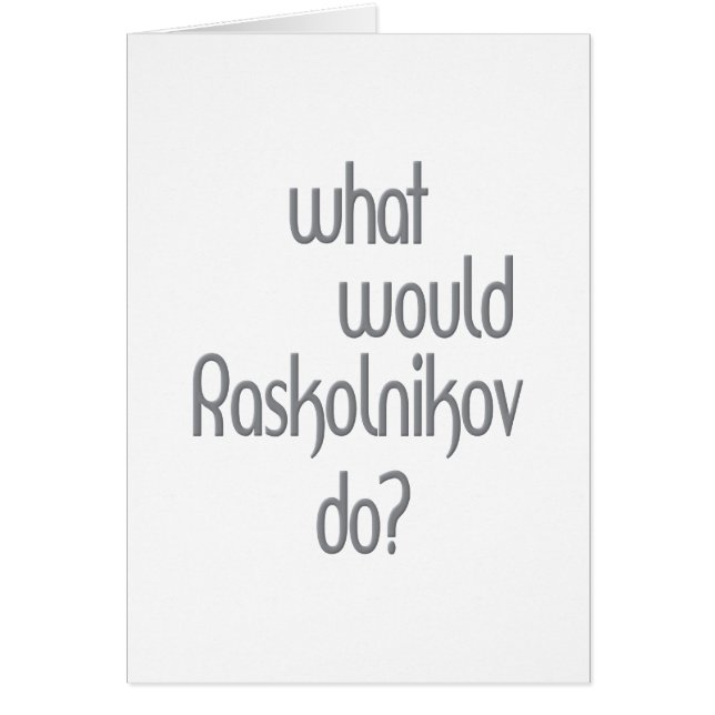 Raskolnikov (Voorkant)