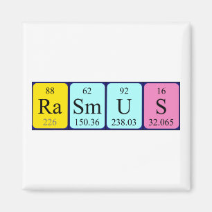 Rasmus periodiek table name magnet