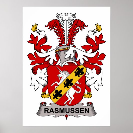 Rasmussen Family Crest Poster (Voorkant)