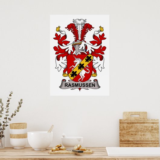 Rasmussen Family Crest Poster (Keuken)