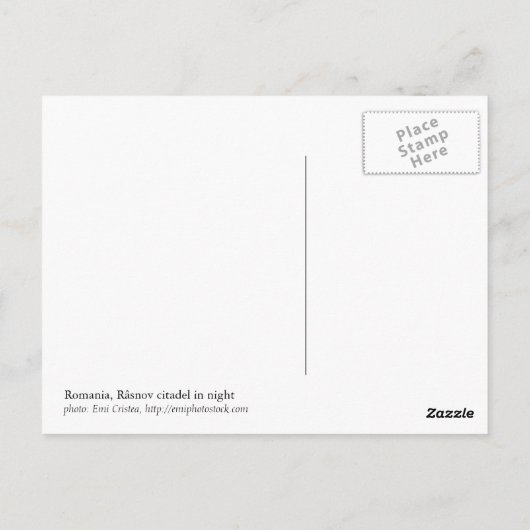 Rasnov Fortress in Roemenië Poscard Briefkaart (Achterkant)