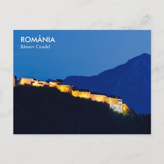 Rasnov Fortress in Roemenië Poscard Briefkaart (Voorkant)