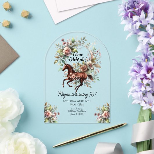 raspaard ruiterbloem acryl uitnodigingen (Insitu (Huwelijk))