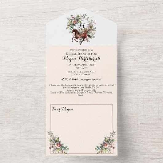 raspaard ruiterbloem all in one uitnodiging (Binnen)